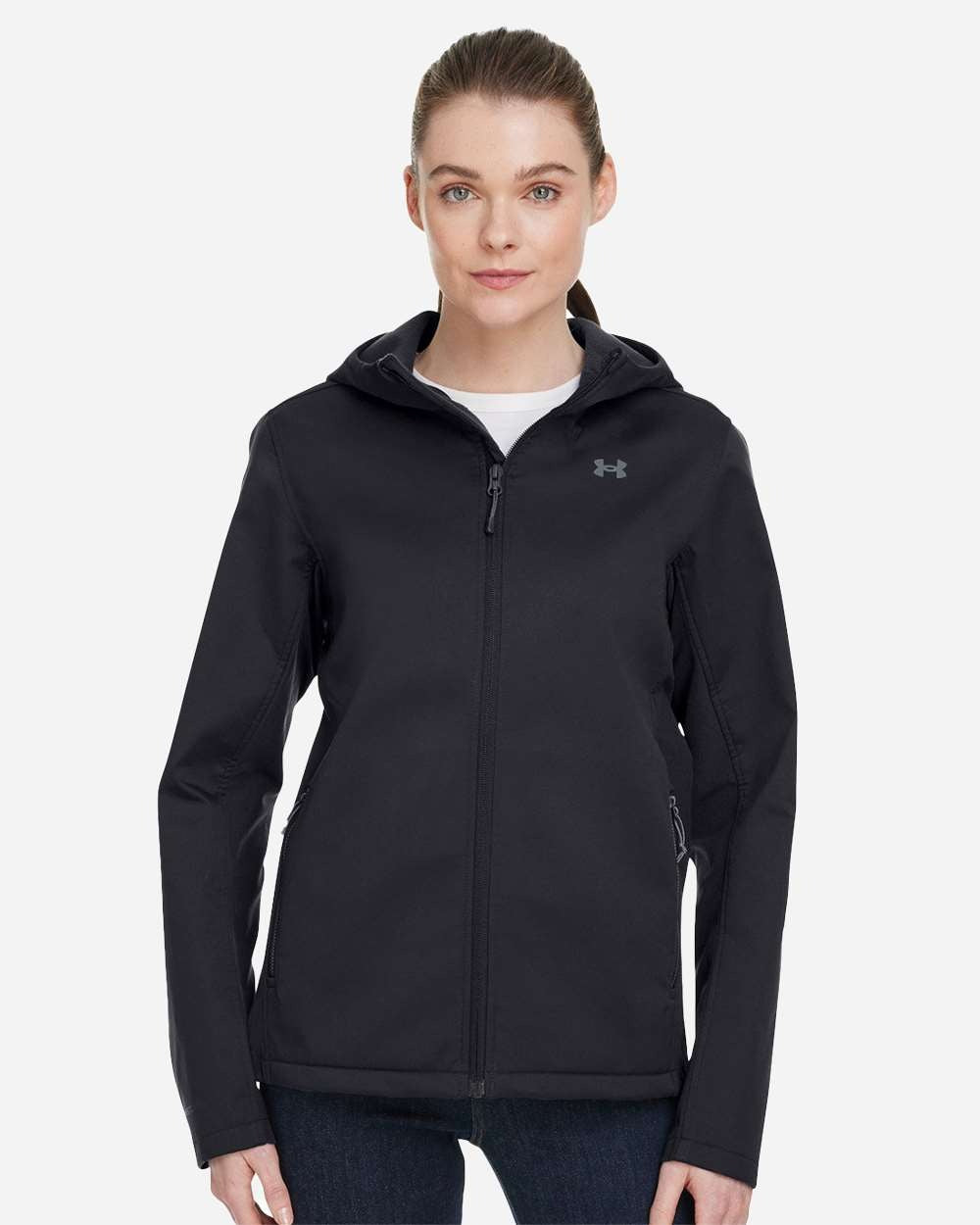 Women's ColdGear® Infared Shield 2.0 Hooded Jacket Black/ PTC Grey