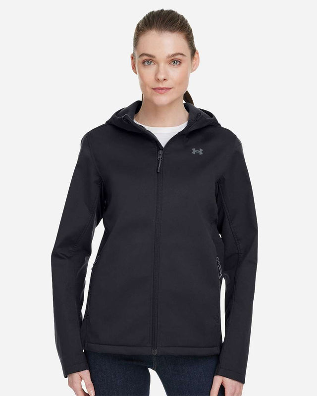 Women's ColdGear® Infared Shield 2.0 Hooded Jacket Black/ PTC Grey