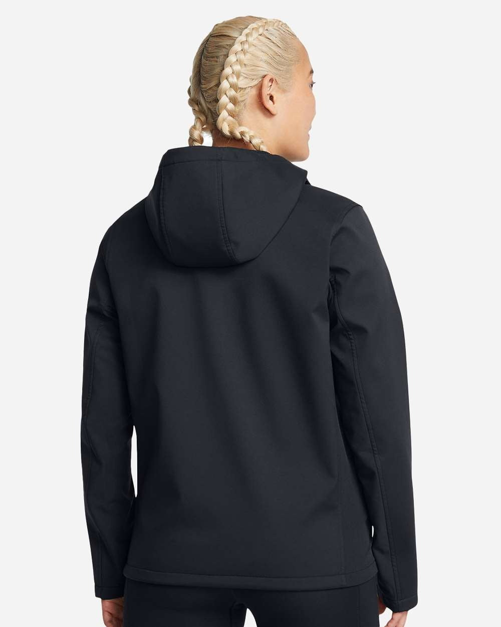 Women's ColdGear® Infared Shield 2.0 Hooded Jacket Black/ White_1