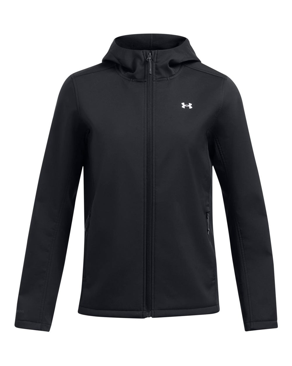 Women's ColdGear® Infared Shield 2.0 Hooded Jacket Black/ White_2