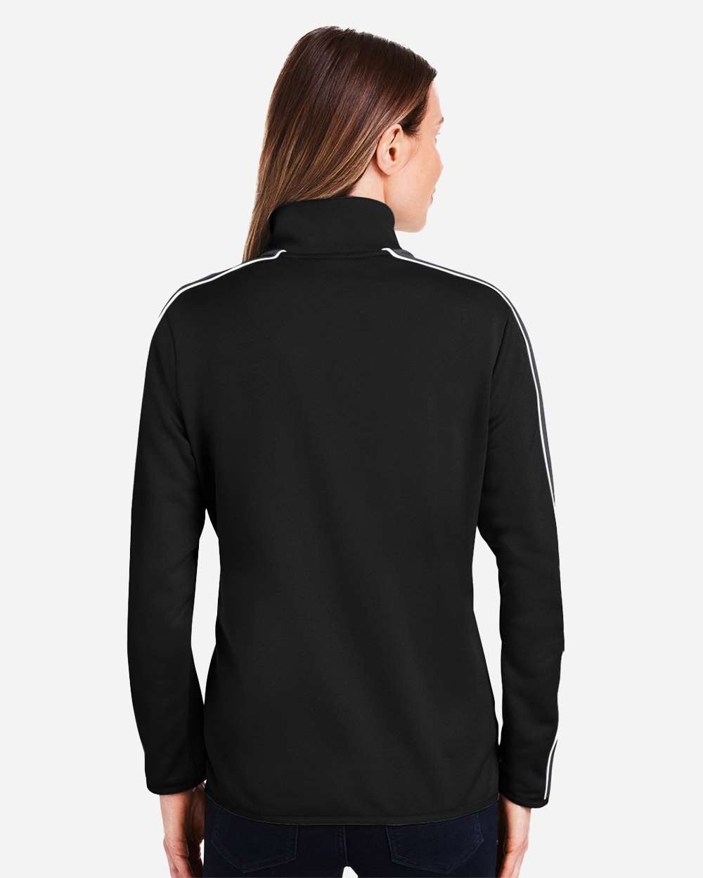 Women's Command 2.0 Quarter-Zip Pullover Black/ White_2