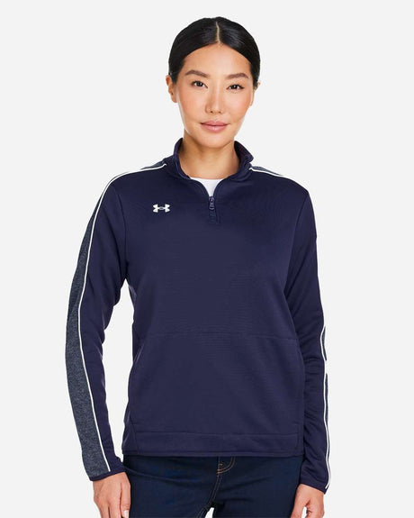 Women's Command 2.0 Quarter-Zip Pullover Midnight Navy/ White