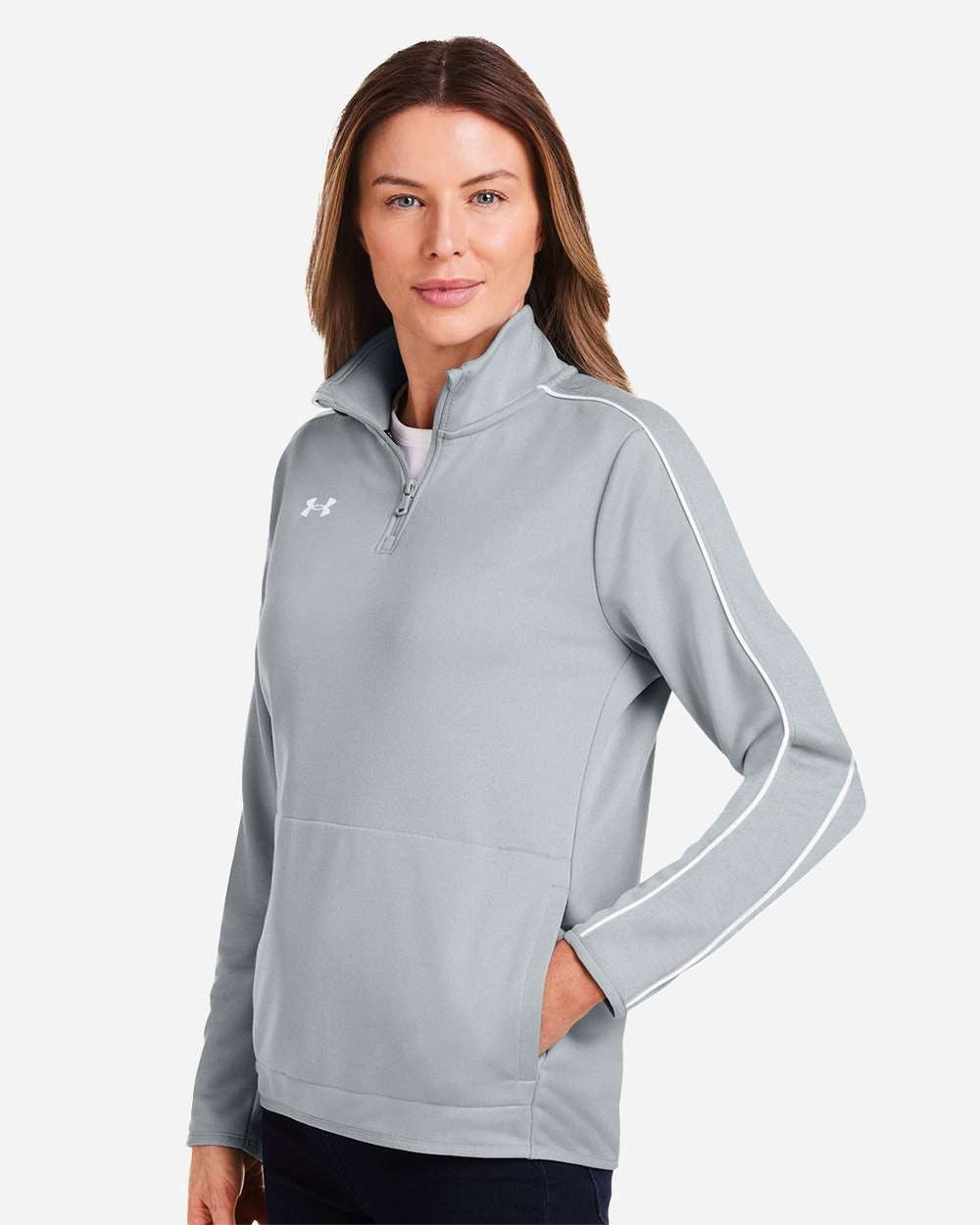 Women's Command 2.0 Quarter-Zip Pullover Mod Grey/ White_1
