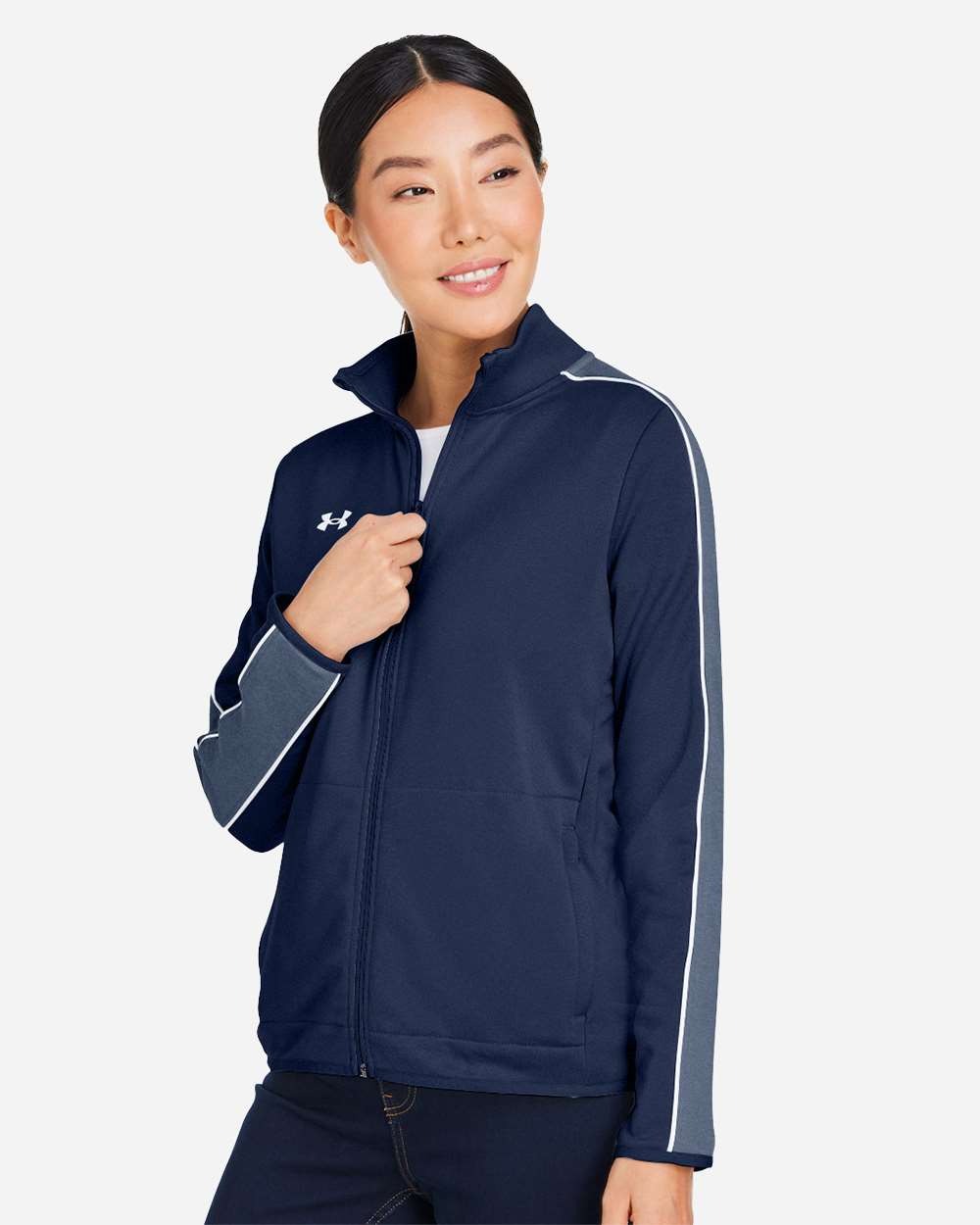 Women's Command Full-Zip Midnight Navy/ White_1