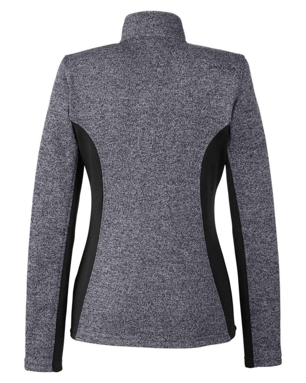Women's Constant Full-Zip Sweater Fleece Jacket Black Heather/ Black_5