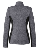 Women's Constant Full-Zip Sweater Fleece Jacket Black Heather/ Black_5