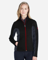 Women's Constant Full-Zip Sweater Fleece Jacket Black/ Polar/ Red