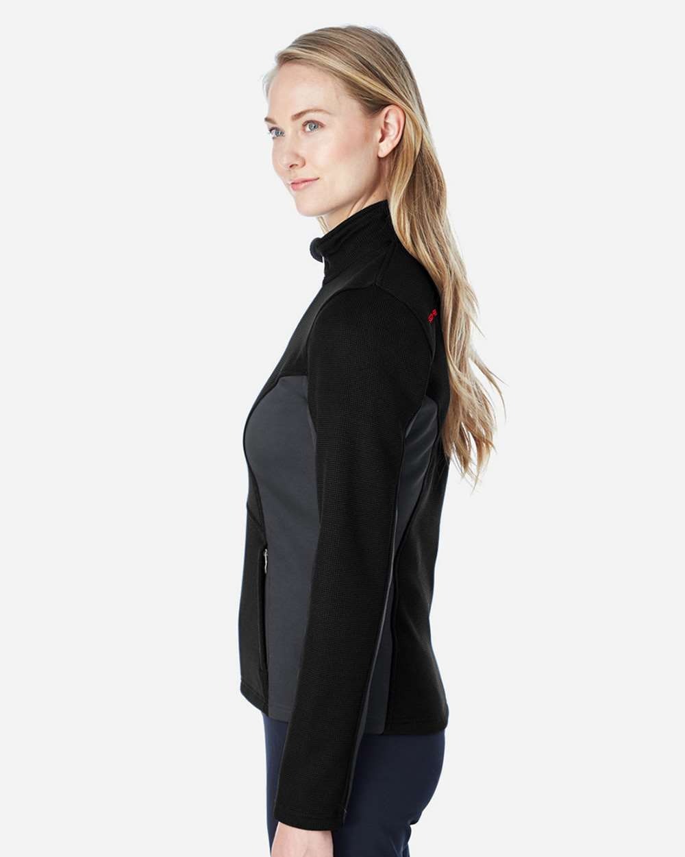 Women's Constant Full-Zip Sweater Fleece Jacket Black/ Polar/ Red_1