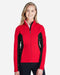 Women's Constant Full-Zip Sweater Fleece Jacket Red/ Back/ White