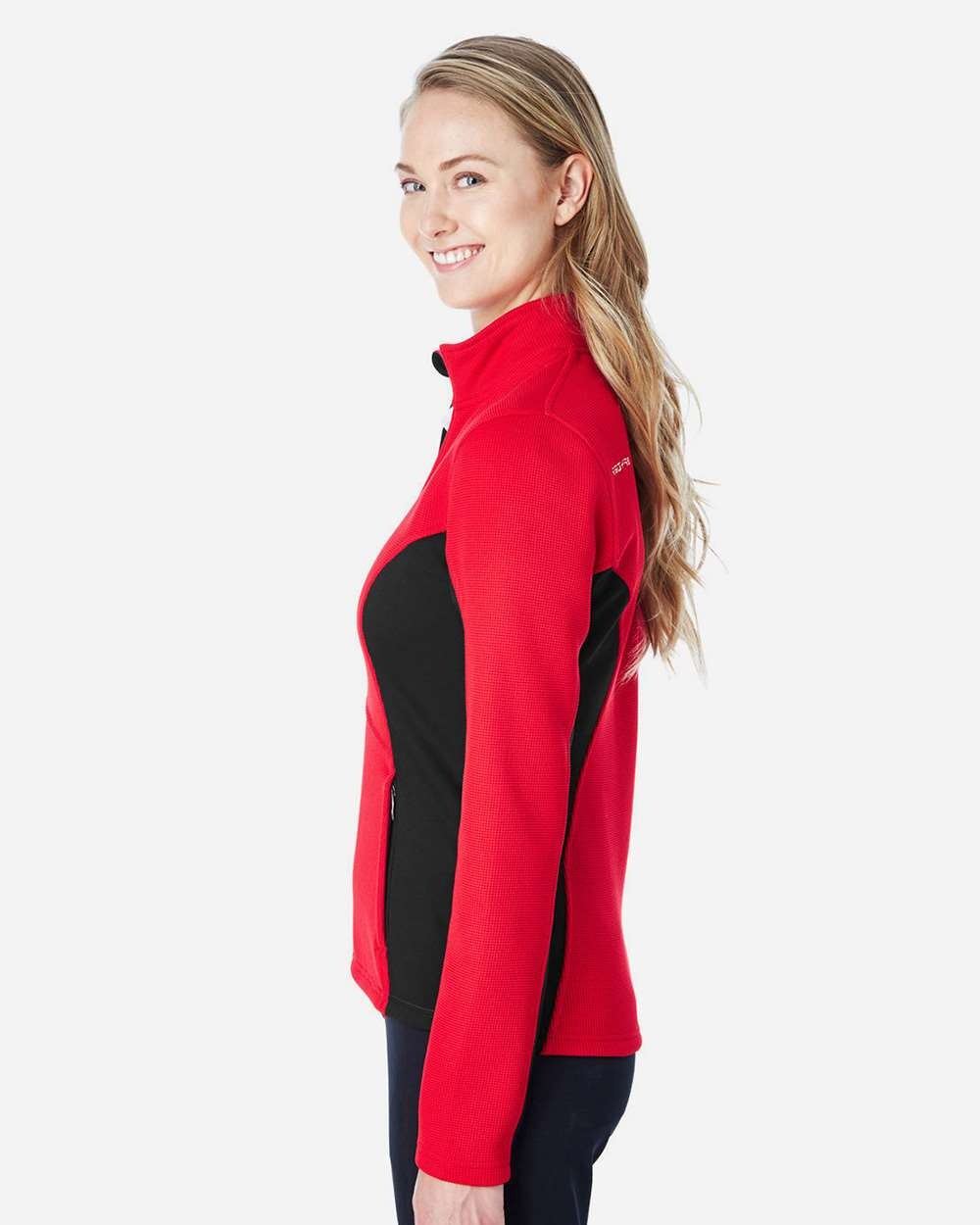 Women's Constant Full-Zip Sweater Fleece Jacket Red/ Back/ White_1