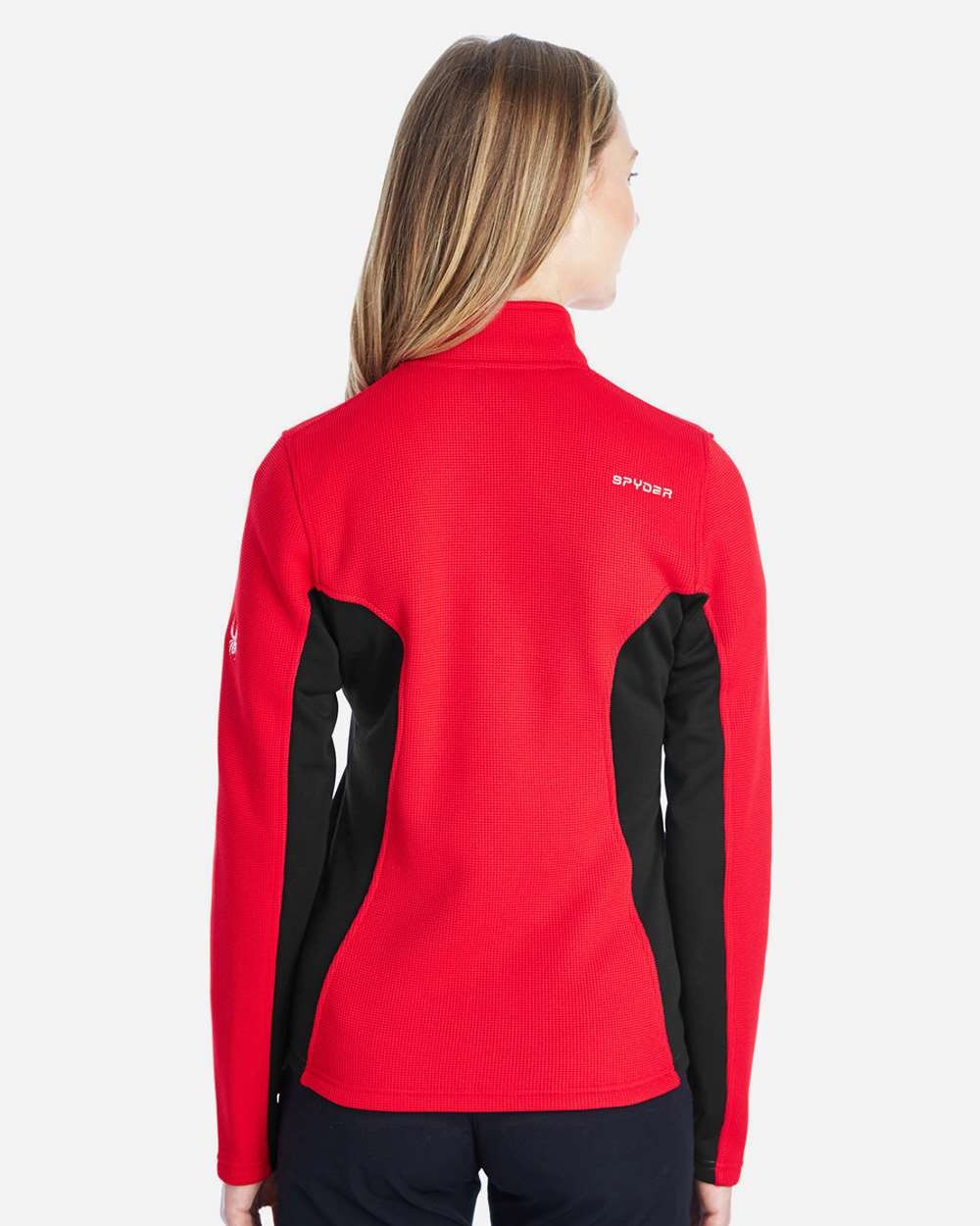 Women's Constant Full-Zip Sweater Fleece Jacket Red/ Back/ White_2