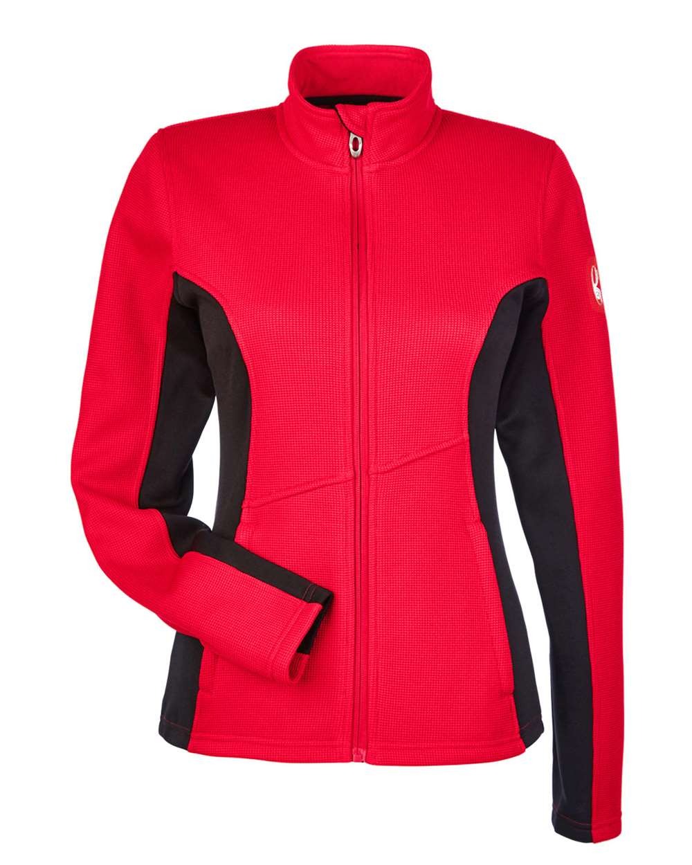 Women's Constant Full-Zip Sweater Fleece Jacket Red/ Back/ White_3
