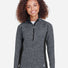 Women's Constant Half-Zip Pullover Sweater Black Heather/ Black