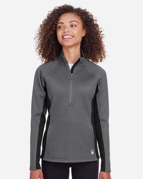 Women's Constant Half-Zip Pullover Sweater Polar/ Black