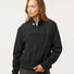 Women's Fleece Quarter-Zip Pullover black