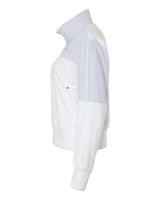 Women's Fleece Quarter-Zip Pullover halo blue_4