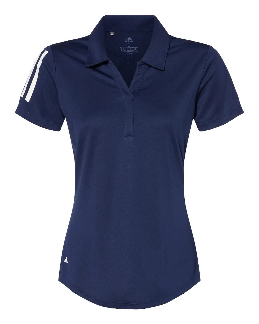 Women's Floating 3-Stripes Polo team navy blue/ white_3