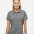 Women's Heathered Polo black melange