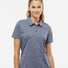 Women's Heathered Polo collegiate navy melange