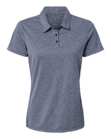 Women's Heathered Polo collegiate navy melange_3