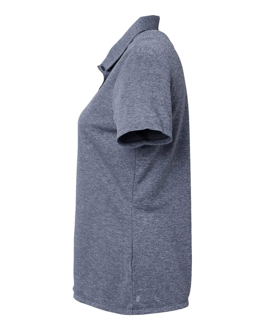 Women's Heathered Polo collegiate navy melange_4