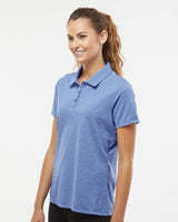 Women's Heathered Polo collegiate royal melange_1