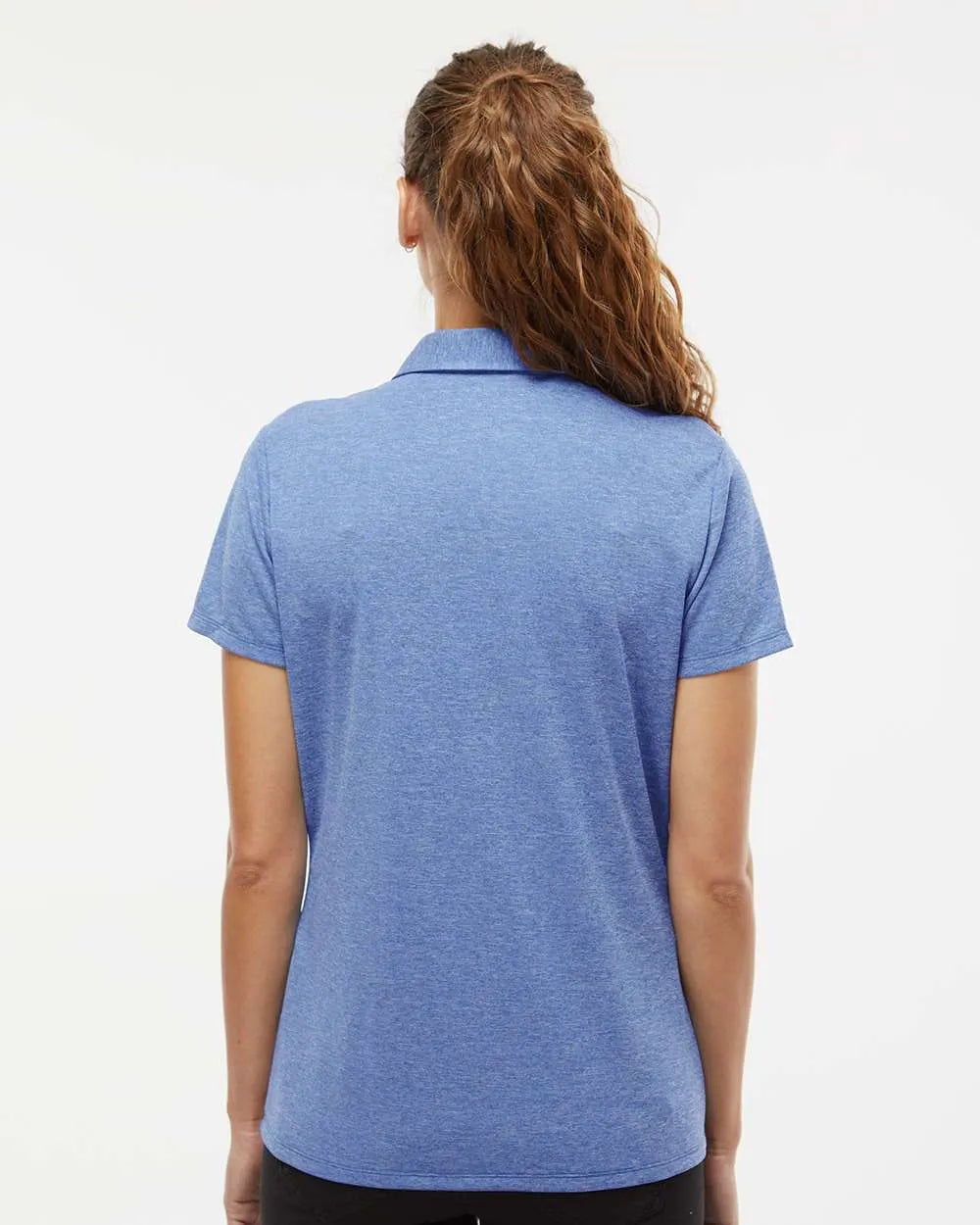 Women's Heathered Polo collegiate royal melange_2