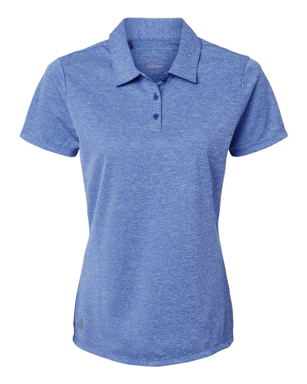 Women's Heathered Polo collegiate royal melange_3