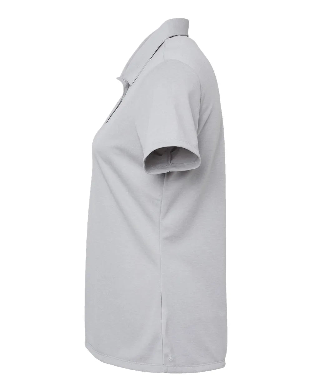 Women's Heathered Polo grey two melange_4