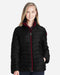 Women's Insulated Puffer Jacket Black/ Red