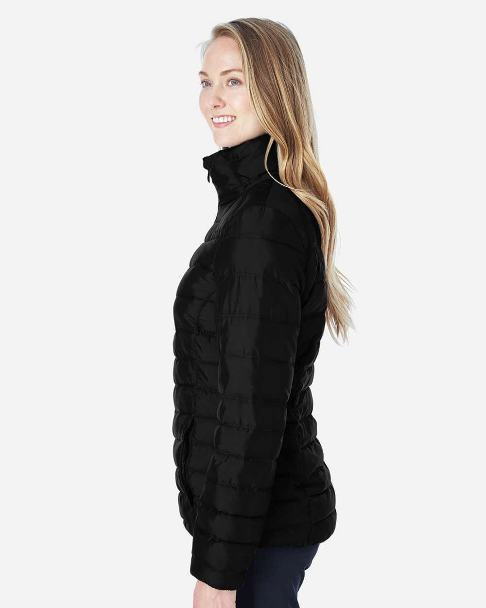 Women's Insulated Puffer Jacket Black/ Red_1