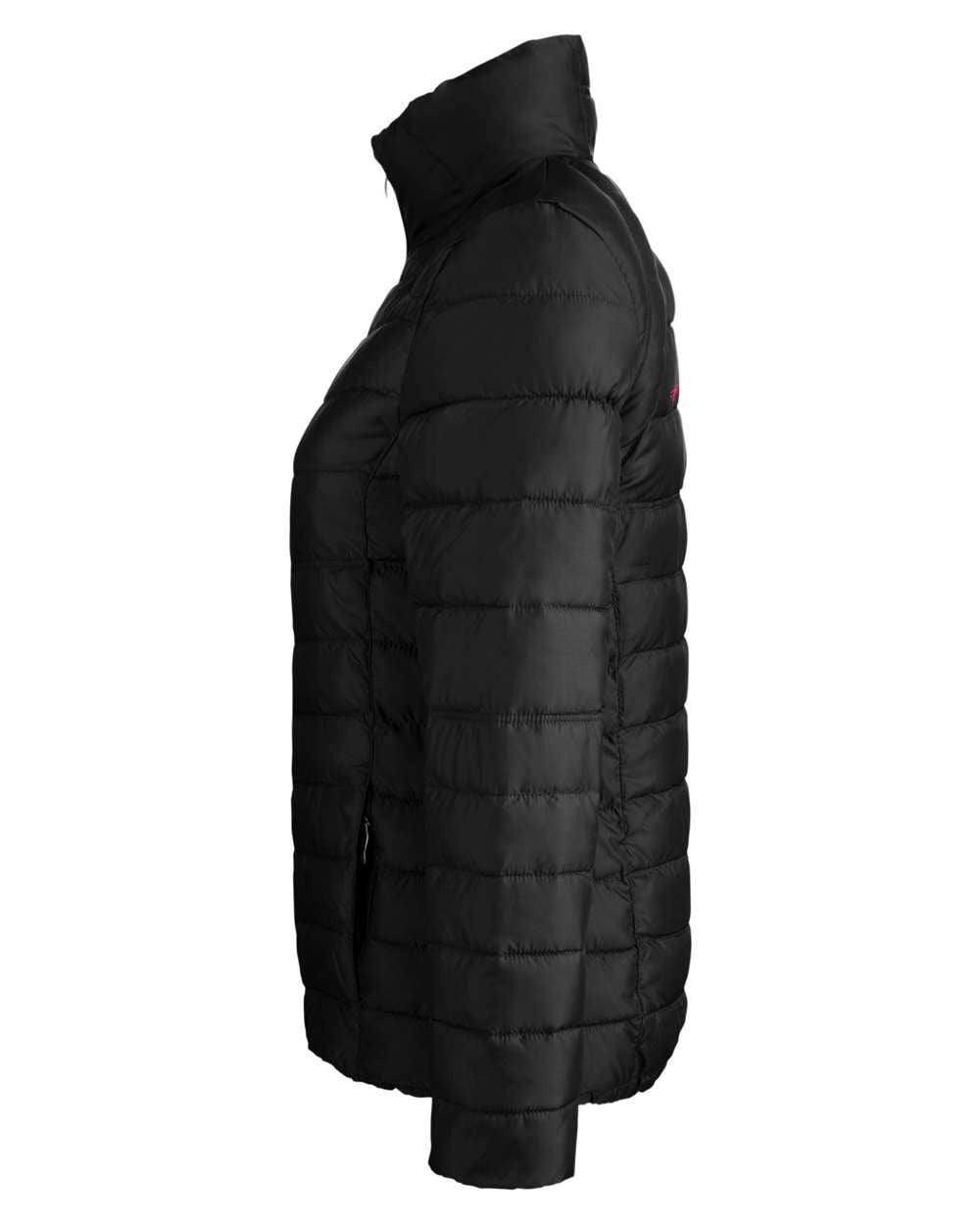 Women's Insulated Puffer Jacket Black/ Red_4