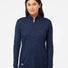 Women's Lightweight Mélange Quarter-Zip Pullover collegiate navy melange