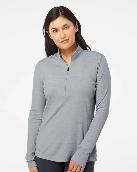 Women's Lightweight Mélange Quarter-Zip Pullover mid grey melange