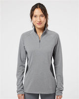 Women's Lightweight Quarter-Zip Pullover-Black Heather/ Carbon-1