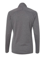Women's Lightweight Quarter-Zip Pullover black heather/ carbo_5