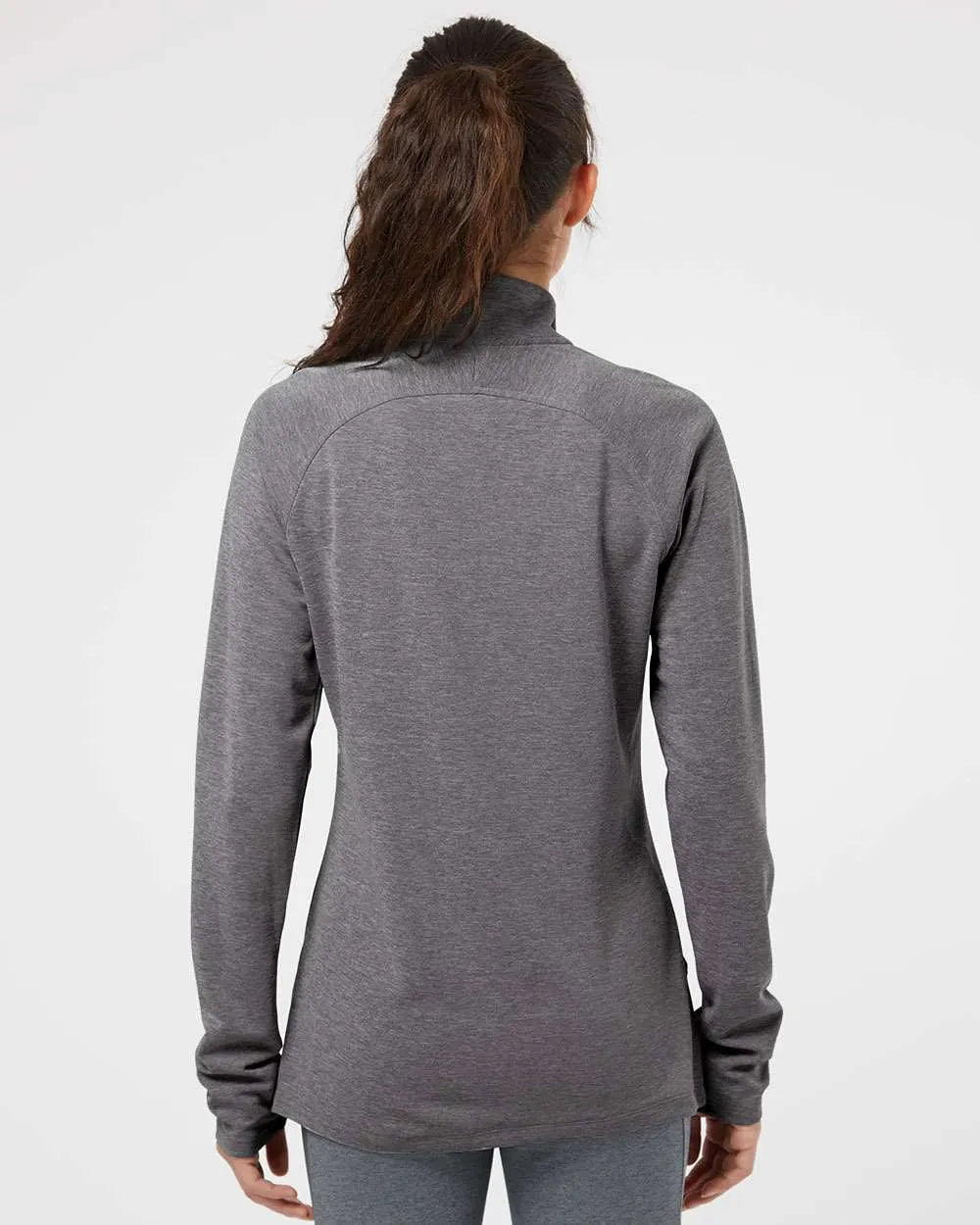 Women's Lightweight Quarter-Zip Pullover black heather/ carbon_1