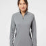 Women's Lightweight Quarter-Zip Pullover grey three heather/ carbon