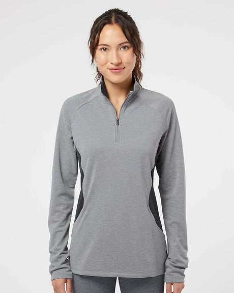 Women's Lightweight Quarter-Zip Pullover grey three heather/ carbon