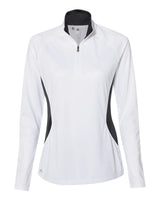 Women's Lightweight Quarter-Zip Pullover white/ carbon_3