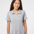 Women's Mélange Polo mid grey melange