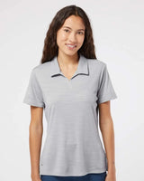 Women's Mélange Polo mid grey melange