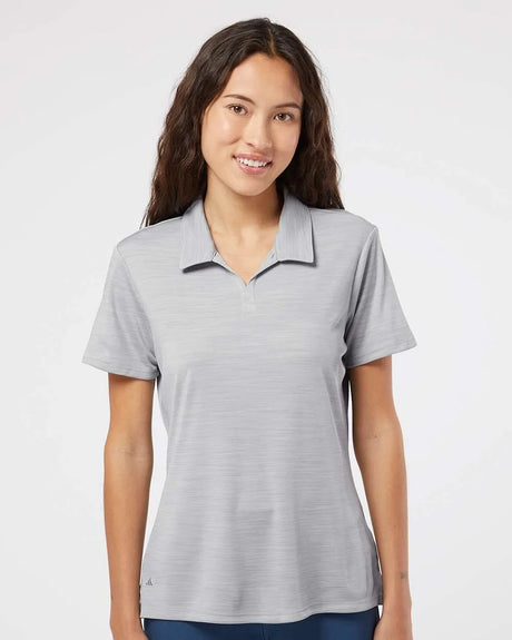 Women's Mélange Polo mid grey melange