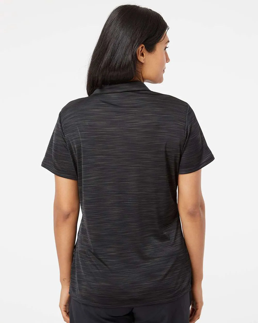 Women's Mélange Polo black melange_1