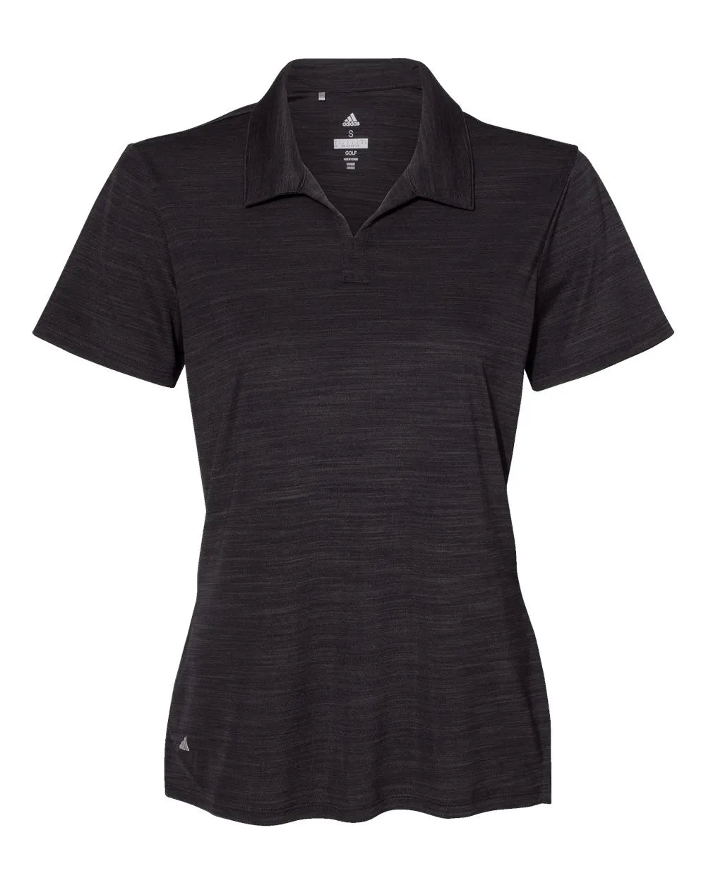 Women's Mélange Polo black melange_3