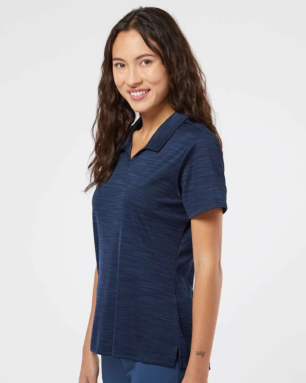 Women's Mélange Polo collegiate navy melange_2