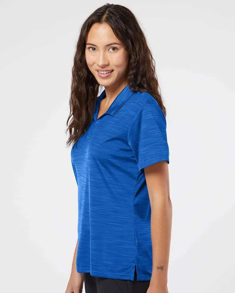 Women's Mélange Polo collegiate royal melange_2