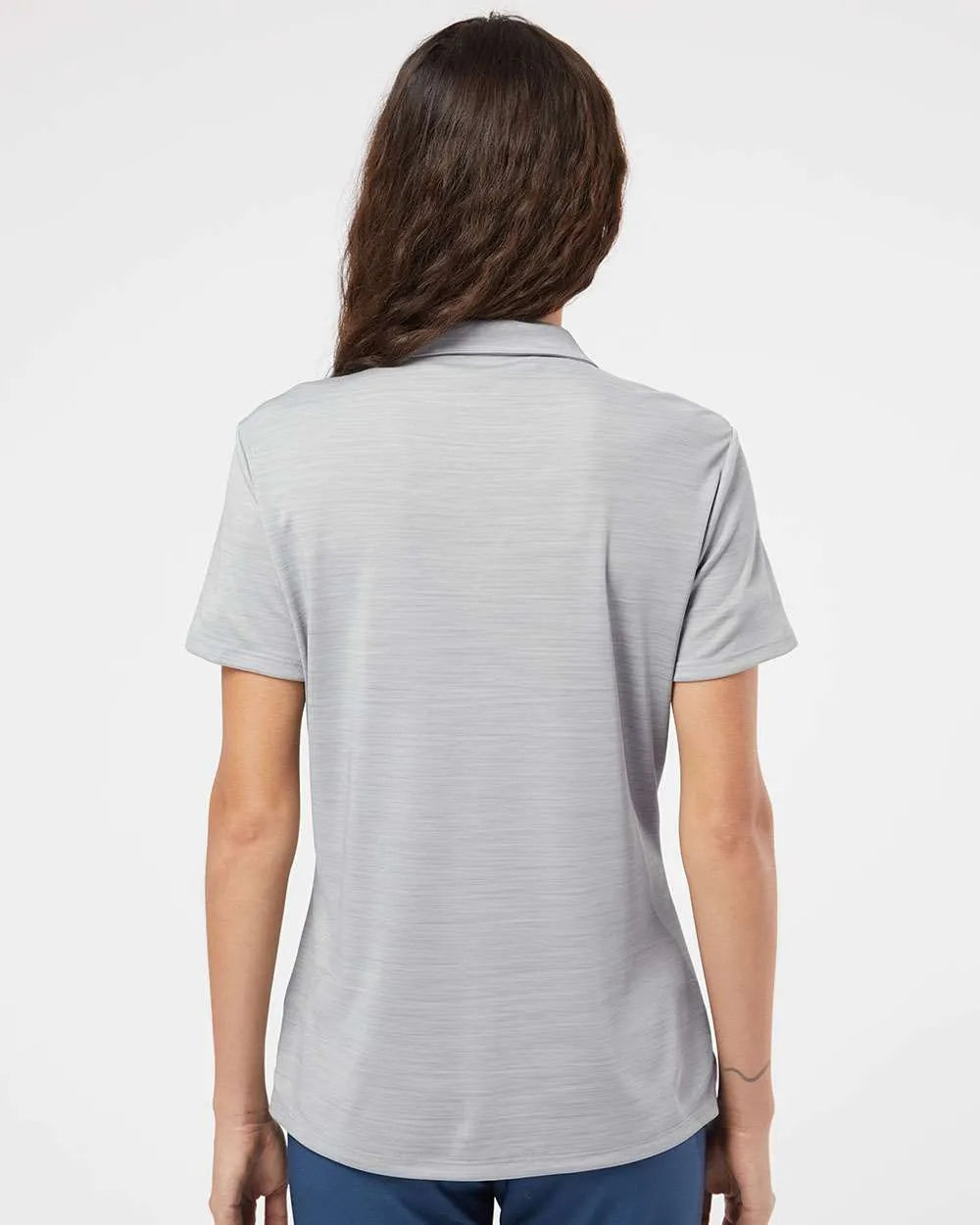 Women's Mélange Polo mid grey melange_1