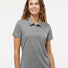 Women's Micro Pique Polo grey three