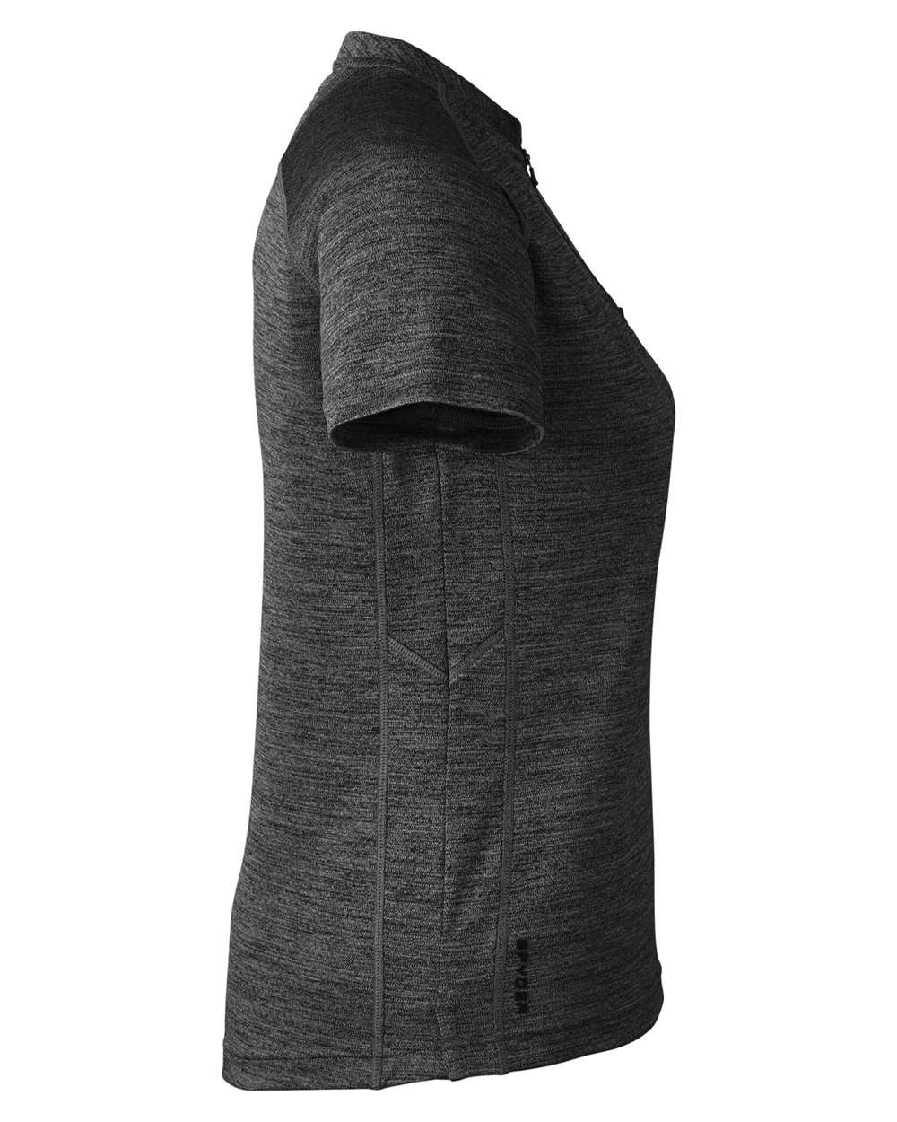 Women's Mission Blade Collar Polo Black Jasper_4